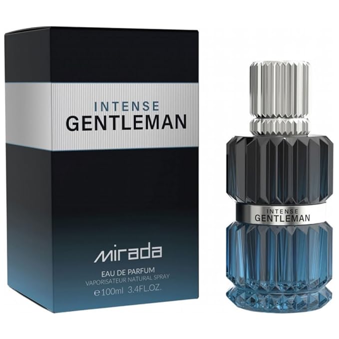 Gentleman Intense, Men's Eau de Parfum (EDP) 3.4 FL. Oz (100ml), Men’s Perfume with Notes of Bergamot, Lemon, Ginger, Lavender, Mint, Apple, Juniper, Cardamom, Geranium, Vanilla, Tonka Bean