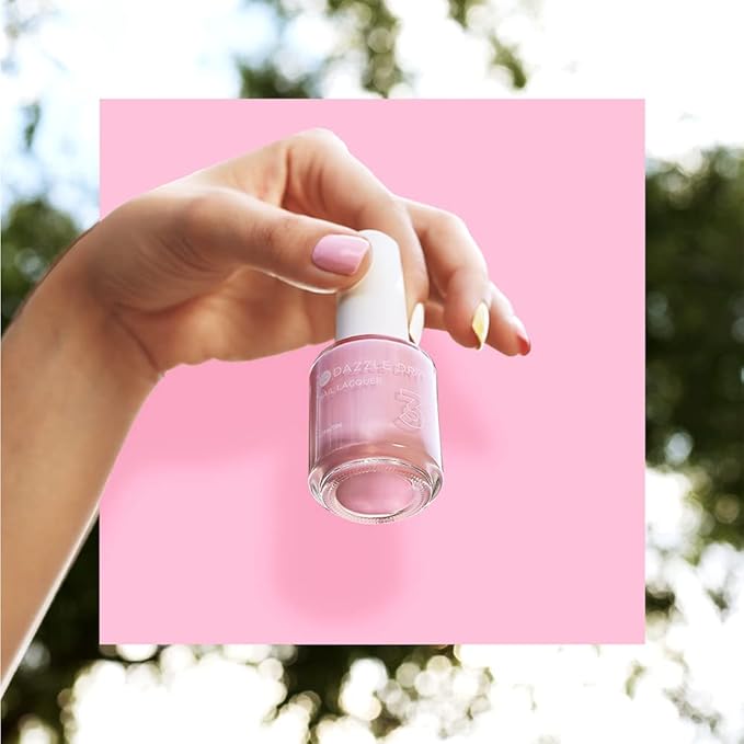 Dazzle Dry Nail Lacquer (Step 3) - Yoga Mama - A light chalky bubblegum pink. Full coverage cream. (0.5 fl oz)