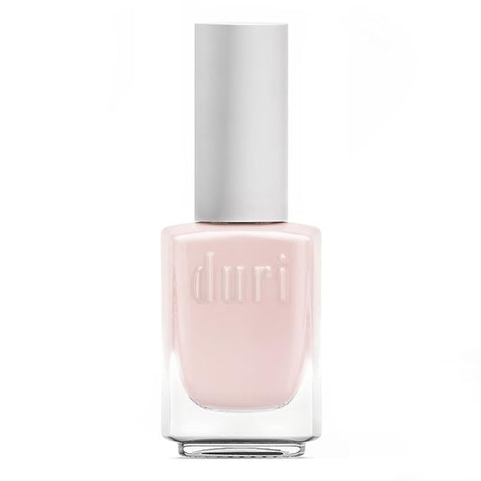 duri Nail Polish, 718 Warm Seduction, Warm Pastel Natural Pink, Full Coverage, Glossy Finish, Fast Drying, Soft Look, 0.5 Fl Oz