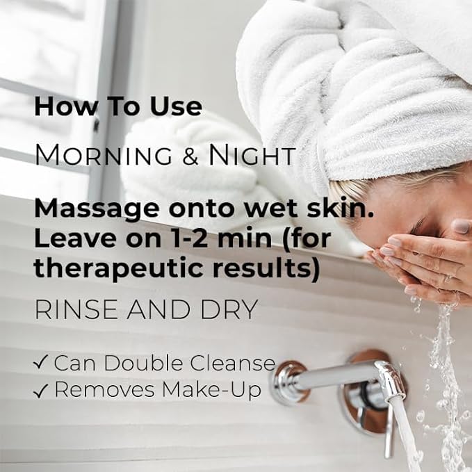 Bioactive Facial Cleanser for Oily Skin, our Face Wash Provides a Gentle Deep Clean and Eliminates Excess Oil (4.5 fl oz)