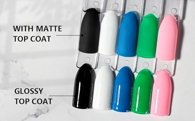 beautilux No Wipe 100ml Gel Top Coat and 100ml No Wipe Matte Top Coat Gel Nail Polish, Large Capacity Clear Top Gel Coat Refill 3.5 fl.oz