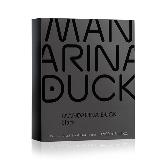 Mandarina Duck Black Eau De Toilette Spray for Men, 3.4 Ounce