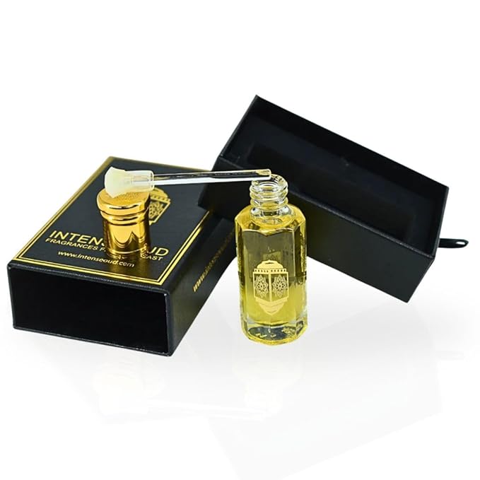 INTENSE OUD Raspberry Musk Long Lasting Arabian Perfume Oils for Women 12ML (0.40 OZ) Fruity & Elegant Fragrance Oil with a Creamy Vanilla Base - Concentrated Perfume Oil in a Luxury Black Gift Box
