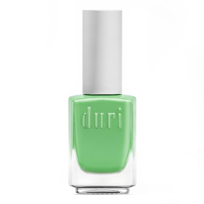 duri Nail Polish, 800 Giggling Away, Green with Yellow Undertones, Full Coverage, Glossy Finish, Quick Drying, Lasting, 0.45 Fl Oz