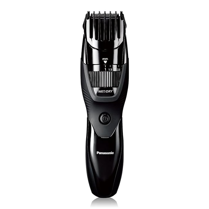 Panasonic Cordless Men's Beard Trimmer With Precision Dial, Adjustable 19 Length Setting, Rechargeable Battery, Washable - ER-GB42-K (Black)