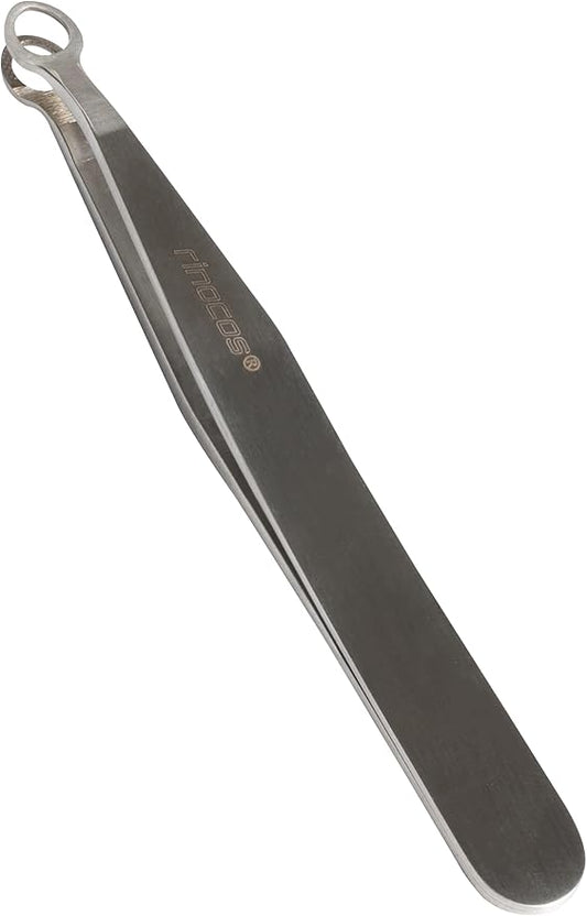 [Premium Hand-Made] Tweezers for women facial hair - Round tip Tweezers, Eyebrow Tweezers, 304 Surgical-grade Stainless Steel for Safety, Precision tweezers, Facial Hair Tweezers for Men & Women