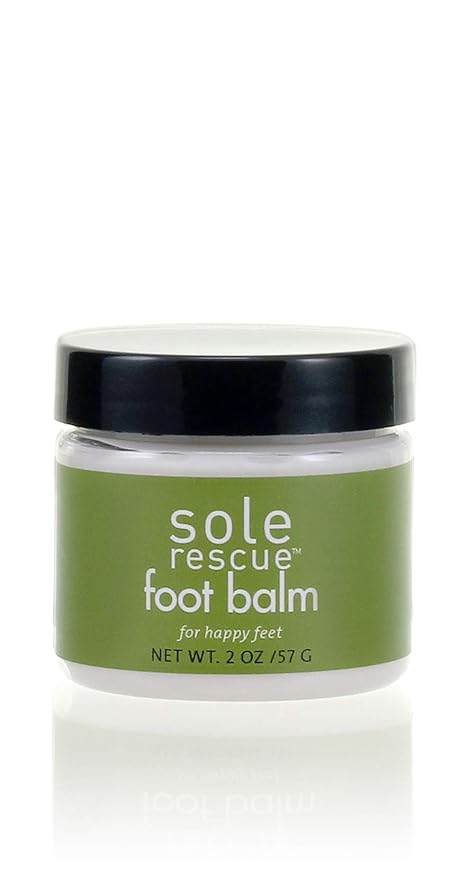 MGA Vegan Foot Balm - Sole Rescue Organic Formula Soothes & Moisturizes Dry, Itchy & Sore Feet | Foot Cream with Essential Oils for Dry & Cracked Feet | Non Greasy | 2 Oz