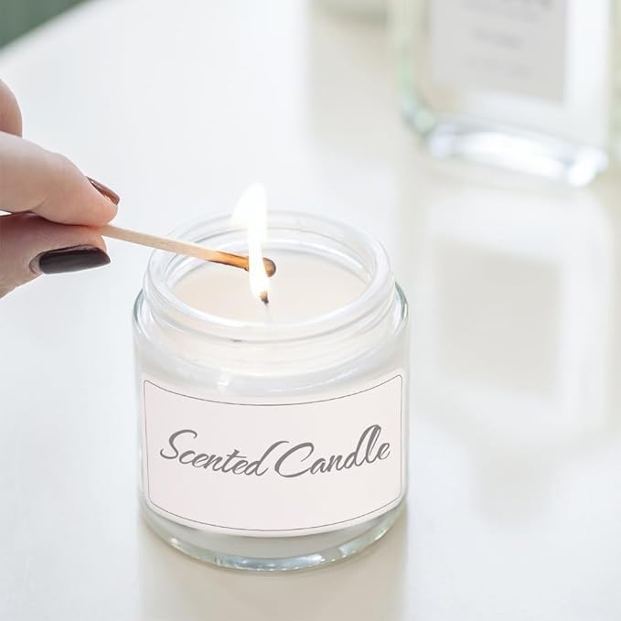 2 oz Small Glass Containers With Lids, Bumobum 48 Pack Clear Cream Jars with Lids, White Labels & Inner Liners, Empty Round Clear Cosmetic Jars for Ointments, Lotions