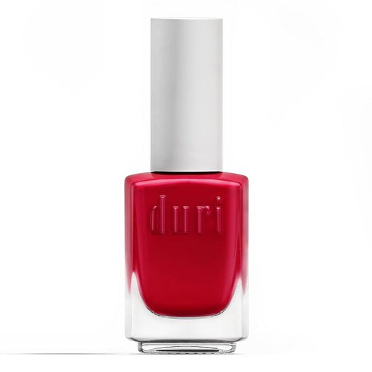 duri Nail Polish, 692 Ruby Macaroon, Classic Red Lacquer, Glossy Finish, Full Coverage, Quick Drying, 0.45 Fl Oz