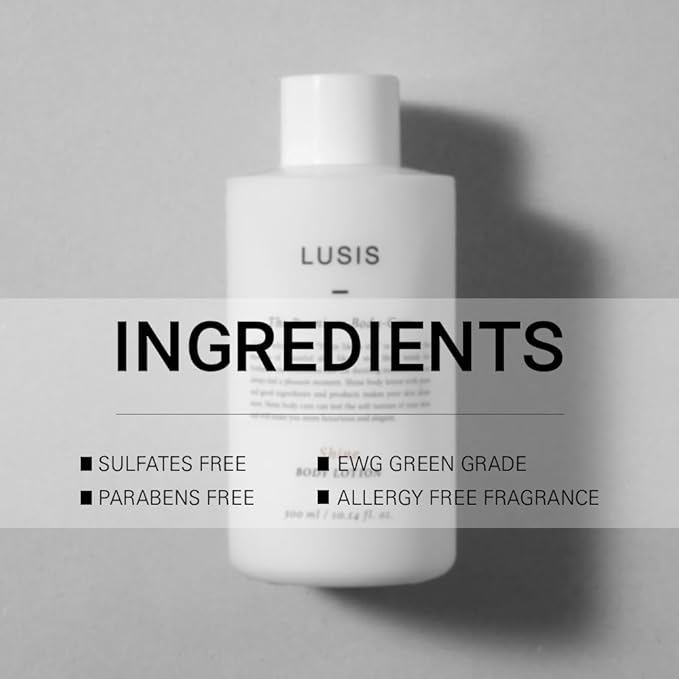LUSIS, Shine Body Lotion, Sulfate-free, Oil-Water balance, Fresh Scent, 300ml