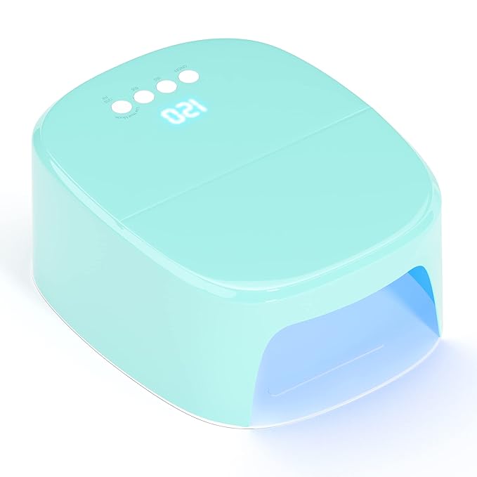 BETE Cordless LED Nail Lamp, 60W Rechargeable Dryer for Curing Polish, USB Port for Charging Phone and Drill, Portable Professional Blue