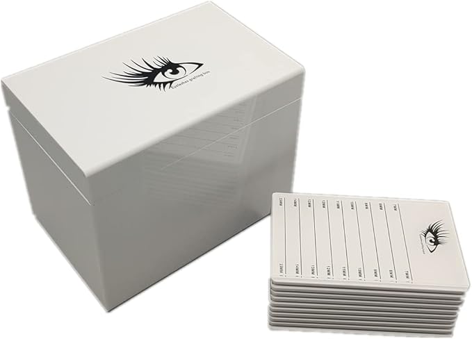 May healthbeauty 10 Layers Acrylic Eyelash Storage Box, Makeup Organizer False Eyelashes Glue Pallet Holder Grafting Extension Close-Packed Display