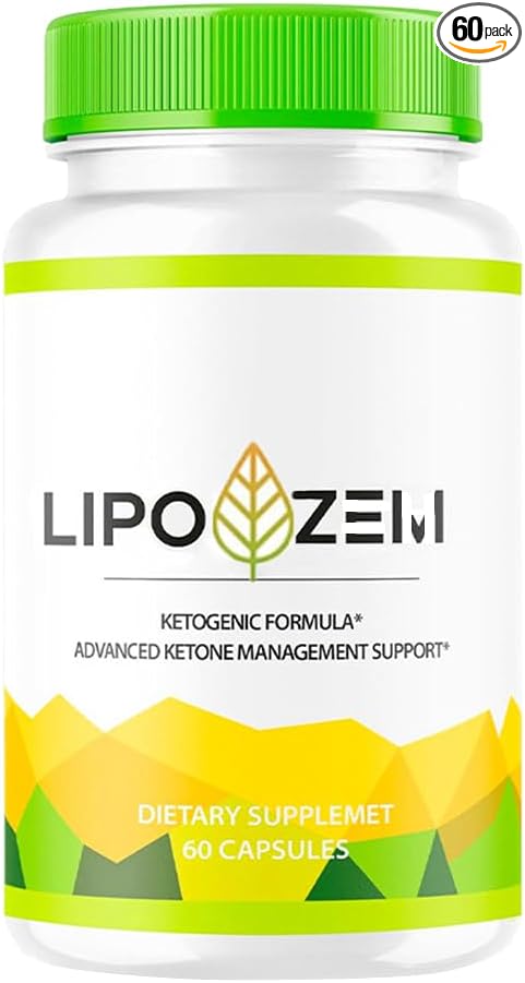 Lip-o-zem Advanced Formula BHB Supplement Capsules for Energy, Vitality and Wellness Support, 100% Natural, Vegan, Gluten-Free, Magnesium, Calcium BHB Supplement,60 Count