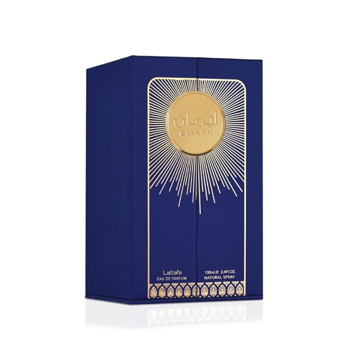 Lattafa Emaan Eau de Parfum Spray for Unisex, 3.4 Ounce