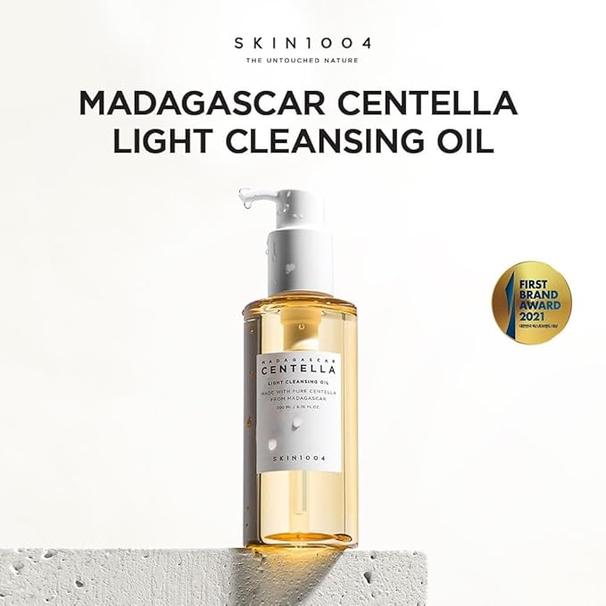 SKIN1004 Madagascar Centella Ampoule 3.38fl.oz (100ml) and Light Cleansing Oil 6.76fl.oz (200ml) Bundle