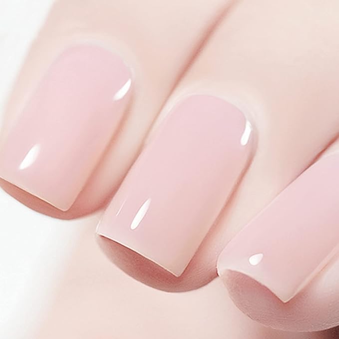 Vishine Jelly Nude Gel Nail Polish Set of 6 Colors Transparent Pink Nude Skin Color Gel Polish Kit UV LED Soak Off Nail Polish Home DIY Manicure Nail Salon Varnish 8ml