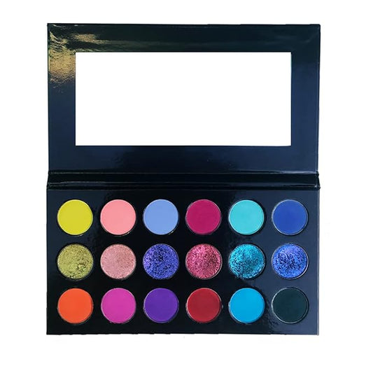 18 color eyeshadow palette,vegan eye shadow with special colors eyeshadow cosmetic Matte duochrome eyeshadow (make up-1)