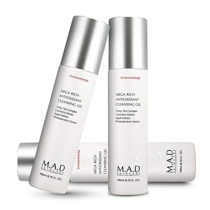 M.A.D Skincare Environmental Mega Rich Antioxidant Facial Cleansing Gel 6.75 oz.