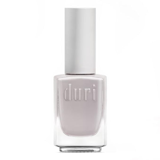 duri Nail Polish, 785 Let It Snow, Light Grey Pastel, Full Coverage, Glossy Finish, Fast Drying, Easy to Apply, 0.45 Fl Oz