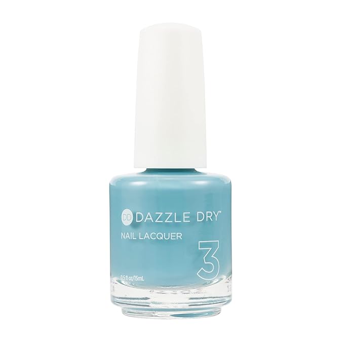 Dazzle Dry Nail Lacquer (Step 3) - Spearmint Tea - A turquoise crème. Full coverage cream. (0.5 fl oz)