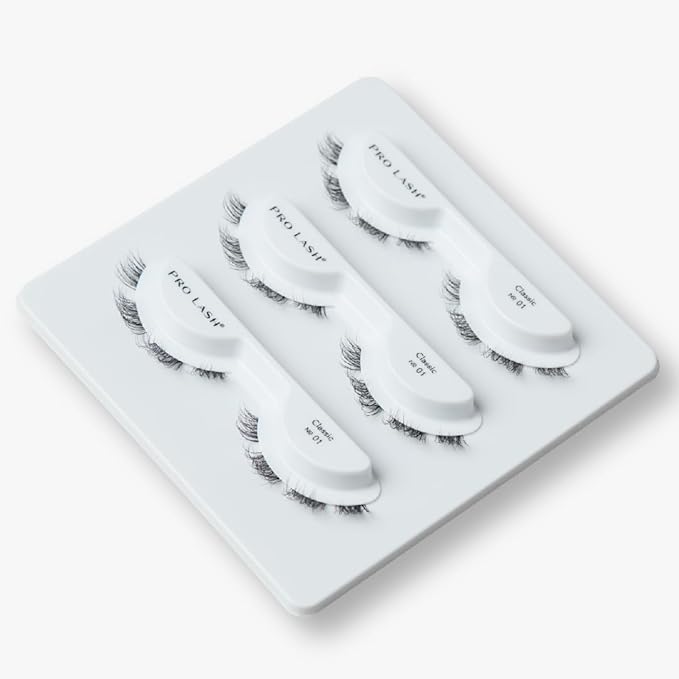 Pro Lash ProWear Professionally Styled Lash Clusters - Easiest to Apply Eyelash Cluster - 10 Day Eyelashes - Waterproof Lashes Clusters - 3 Sets - Classic No. 01 - Black