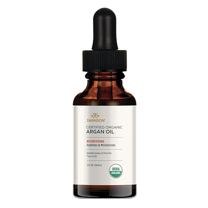 Swanson Certified Organic Argan Oil 2 fl Ounce (59 ml) Liquid