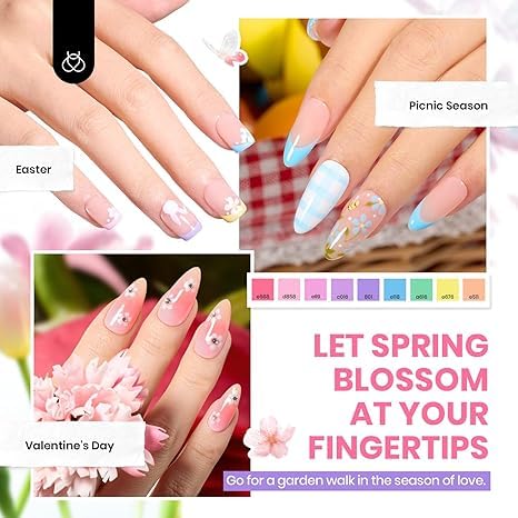 Beetles Gel Nail Polish Set, 70 Pcs 60 Colors Summer Gel Nail Polish Kit Nude Pink Jelly Pastel Neon Blue Red Green Glitter with Base Top Coat Manicure Gifts for Mom Seasonal Harmony