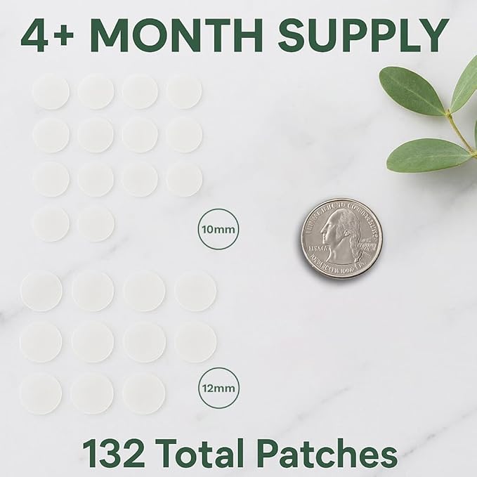 LE GUSHE Korean Pimple Patches for Face (132 Dots) - Hydrocolloid Acne Patches with Tea Tree Oil - Invisible Zit Stickers - Dermatologist Tested - Korean Skin Care