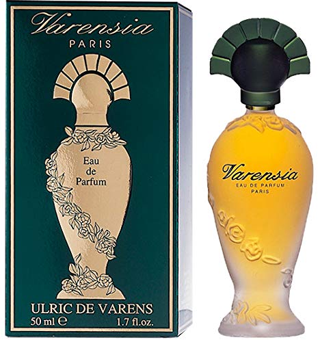 Ulric De Varens VARENSIA - Eau De Parfum for Women 2pcs Set- Earthy, Fruity, Floral Scent - Notes of Lotus Flower, Clove Raspberry, & Vanilla- Fruity & Floral- 1.7 Fl Oz + 4 Fl Oz Deodorant Spray