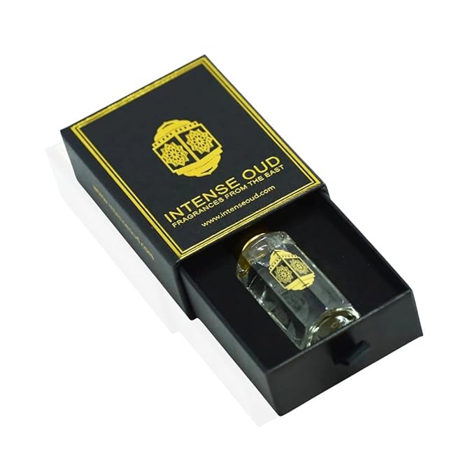 INTENSE OUD Musk Abiyad Long Lasting Arabian Perfume Oils for Women 12ML (0.40 OZ) Fragrance Oil with Soft Woods, Fresh Neroli & Warm Musk Notes - Concentrated Perfume Oil in Elegant Gift Box