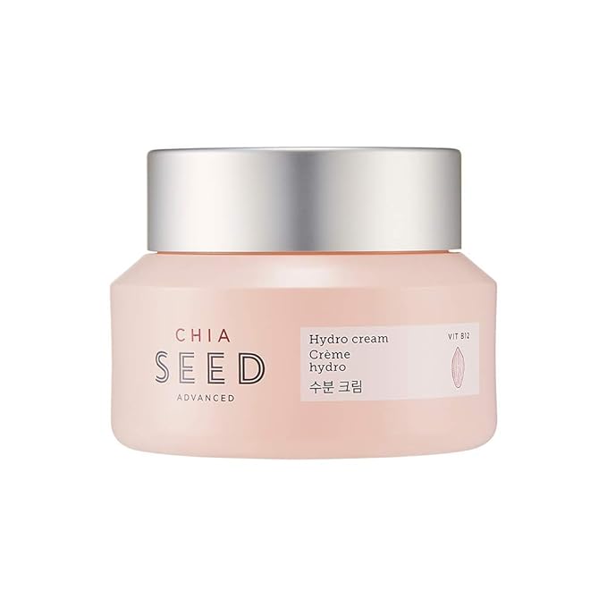 The Face Shop Chia Seed Advanced Hydro Cream | Concentrated Gel Type Hydrating Cream with Instant Cooling Effect | Formulated for Intense, Upgraded & Hydrating Care, 1.76 Fl Oz