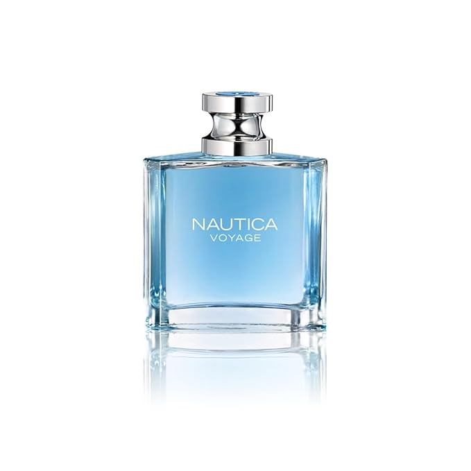 Nautica Voyage Eau De Toilette for Men - Fresh, Romantic, Fruity Scent Woody & Blue Deodorizing Body Spray - Iconic, Vegan Formula, Deodorant Spray