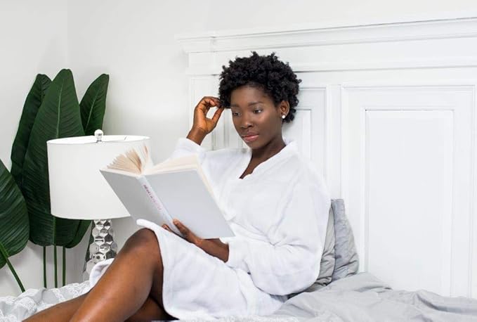 Luxury Home Spa Gift Basket with Pink Peony Scent - Indulgent Ultra Soft Bathrobe & Plush Slipper Spa Box for Women - Complete Bath & Body Set Luxury Body Care Mother’s Day Gift for Mom