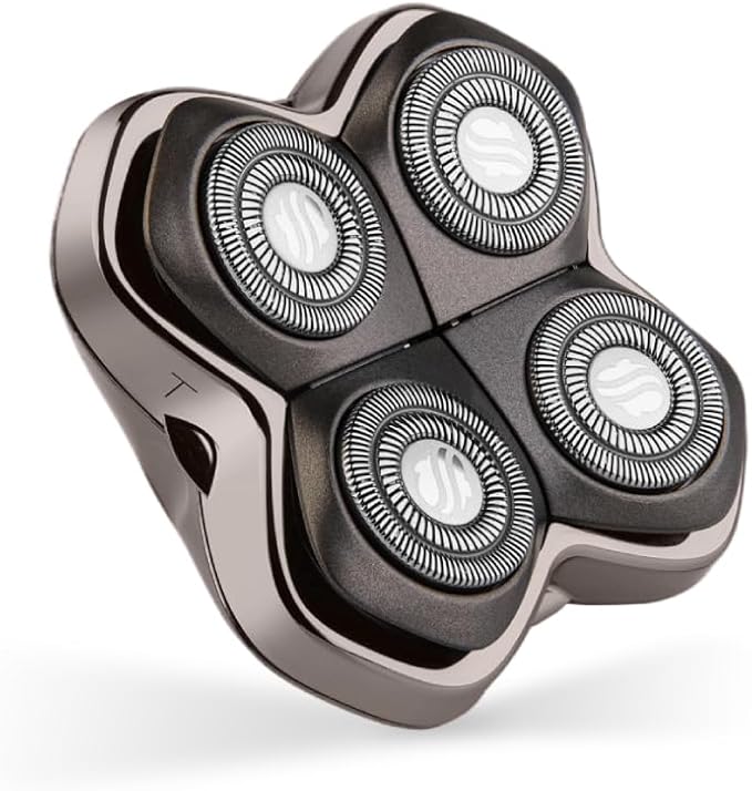 Skull Shaver Forte PRO 4 Head Replacement Blade for Pitbull, Butterfly kiss pro & Palm Shavers - Best Electric Shaver & Head Shaver Blade, Smooth Shave with Less Irritation