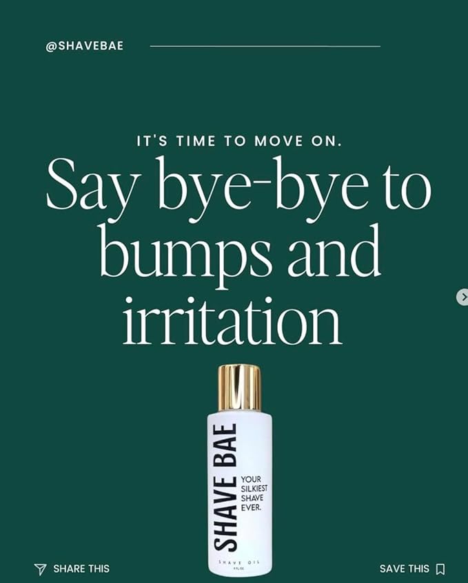 Shaving Oil - NONTOXIC Made in USA! No Bumps, No Razor Burn | BEARD & BIKINI LINES | BEST SHAVE EVER | HYDRATING | ditch chemical cream for all natural - skip lotion - SILKY SMOOTH soft skin