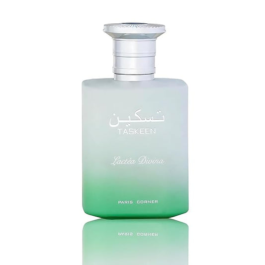Paris Corner | Taskeen Lactea Divine EDP Perfume 3.4 Fl Oz | Indulge in the Milky Sweetness of Vanilla and Delicate Florals | Ideal for Everyday Elegance and Enchanting Evenings