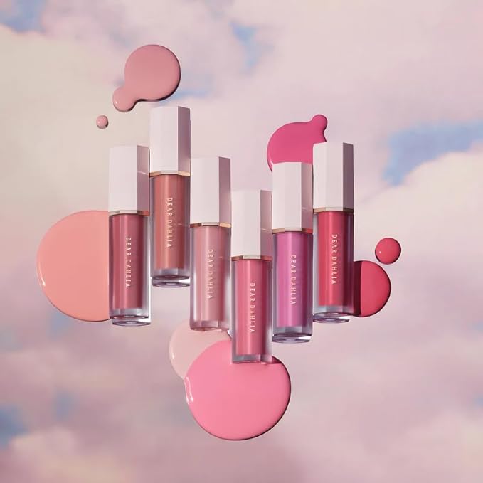 DEAR DAHLIA Petal Drop Liquid Blush – Multi-Use, High-Pigment, Lightweight & Long-Lasting, Dewy Finish, Vegan & Cruelty-Free, for Sensitive Skin, 4g – BARELY