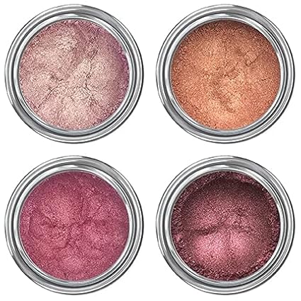 Concrete Minerals Metallic Eyeshadow, Silky- Smooth and Highly Pigmented, Longer-Lasting With No Creasing, 100% Vegan and Cruelty Free, 8 Grams Loose Mineral Powder (Blood Moon)