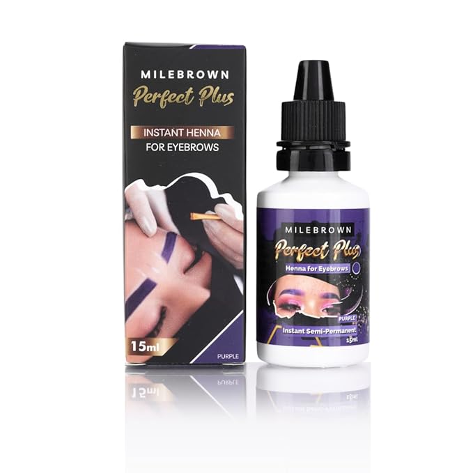 Eyebrow Henna, for natural-looking coloring, 15 ml (Purple)