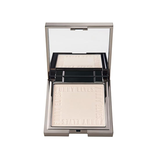 Funny Elves Pressed Powder Makeup Face Long Lasting Photosensitive Concealer Asian Skincare Cosmetics Smooth (NU00) 1 Count