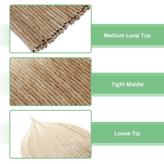 24 In 30 Strands SE Dreadlock Extensions, Brown to Blonde Thin 0.6cm Width Synthetic Dreads Extensions, 100% Handmade Dreads Hippie Style Dreadlocks for Woman