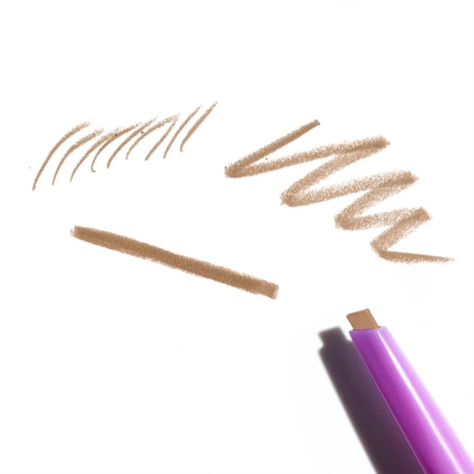 Kosas Brow Pop - Longwear Eyebrow Makeup, Dual-Sided Defining Pencil with Castor Oil for Soft, Natural Look of Real Hair - Honey Blonde