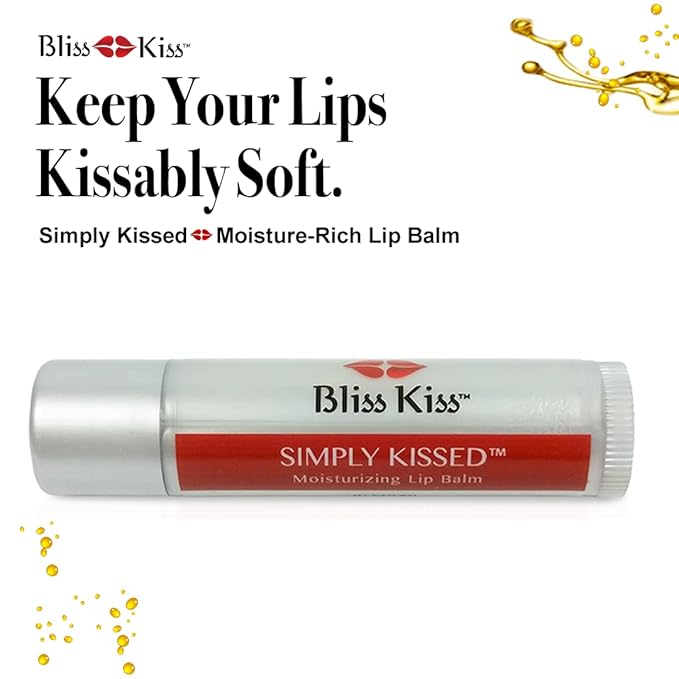 Bliss Kiss Nail Travel Manicure Kit - Great Gift Idea - Easy carry, to-go case to care for your nails, skin, and lips - Hydrating Nail and Cuticle Oil, Lotion Stick, Crystal Nail File, Lip Balm