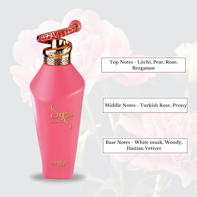 Hawwa Red & Hawwa Pink - EDP Spray 100ML (3.4 OZ) Long Lasting, Fresh, Floral Bouquet Of Sensation. (Value Pack)