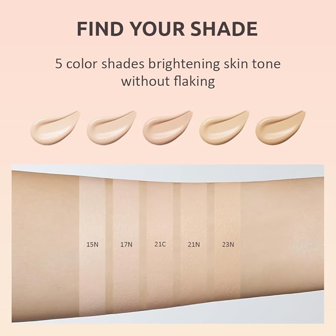 MOONSHOT KOREA Conscious Fit Cushion Foundation 23N Cosmic Beige + (refill) SET (Cosmic Beige, 23N)