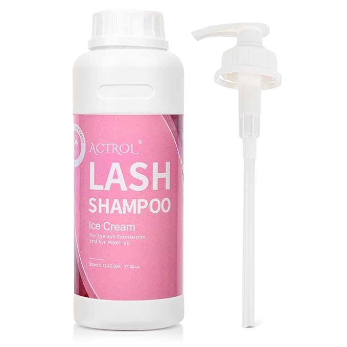 Lash Extension Cleanser Ice-cream 500ml Eyelash Shampoo Lash Wash Shampoo Lash Cleanser Foam with Salon and Home Care