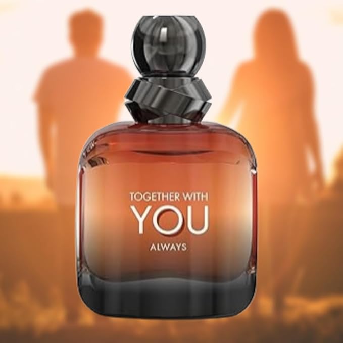 Together With You Always, Men's Eau de Parfum (EDP) 3.4 FL. Oz (100ml), Men’s Perfume with Notes of Pink Pepper, Juniper, Violet, Toffee, Cinnamon, Sage, Lavender, Vanilla, Tonka Bean