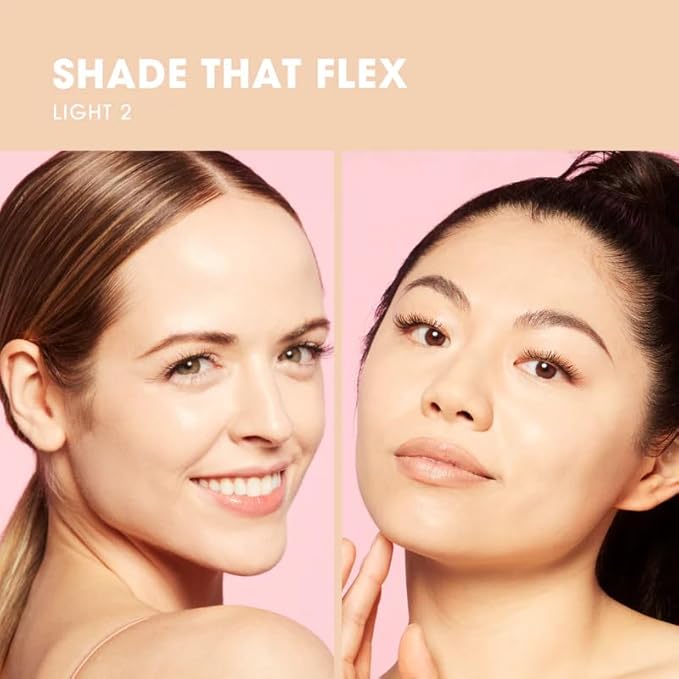 Beautyblender 12-Hour Always on Radiant Skin Tint, Breathable Serum Foundation Stays Put for All Day Long Wear, Infused with Hyaluronic Acid & Niacinamide, Light 2