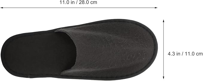 Milisten Shower Shoes 20Pcs Disposable Cotton Closed Toe Slippers Washable Folding Spa Slippers for Guests, Hotels, Office (Light Grey)