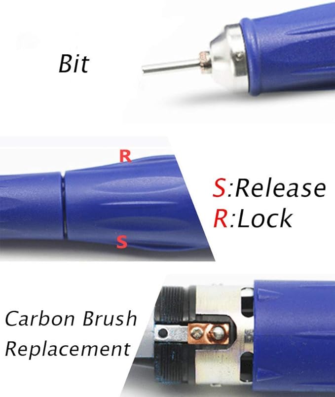 SERZG-- Professional 35000RPM Nail Drill Polisher Acrylic Electric Nail Files Machine Drill Bit Finger Toe Nail Care Supplies Set Home Salon Equipment